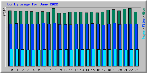 Hourly usage for June 2022